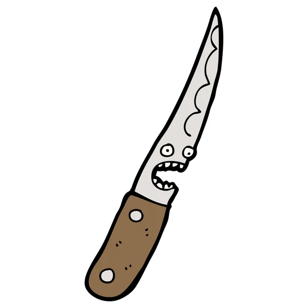 キッチン ナイフ漫画 — ストックベクタ