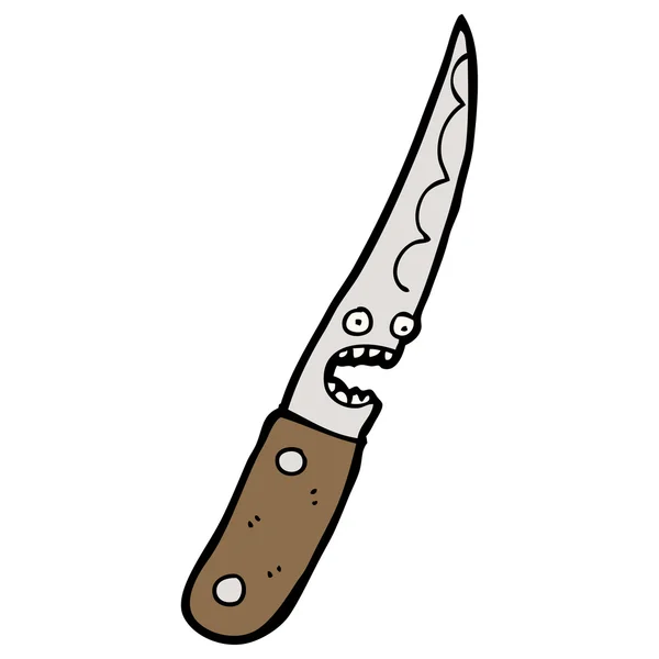 Cuchillo de cocina dibujos animados — Vector de stock