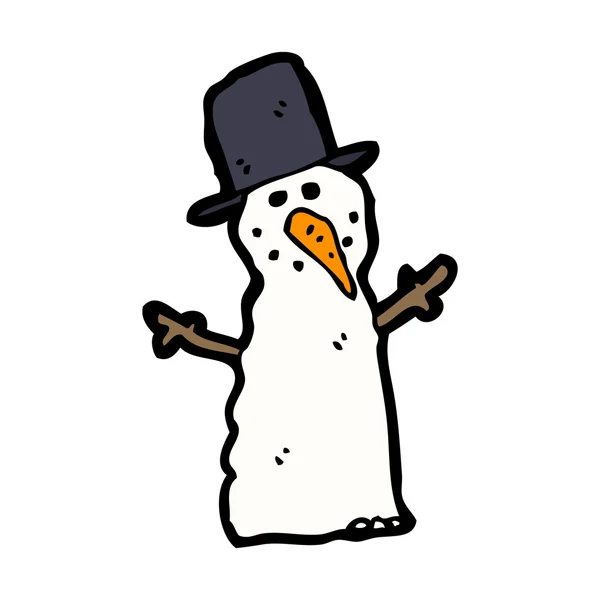 Cartoon snowman — Stock Vector