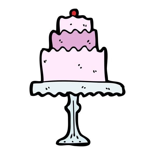 ケーキ スタンド漫画 — ストックベクタ