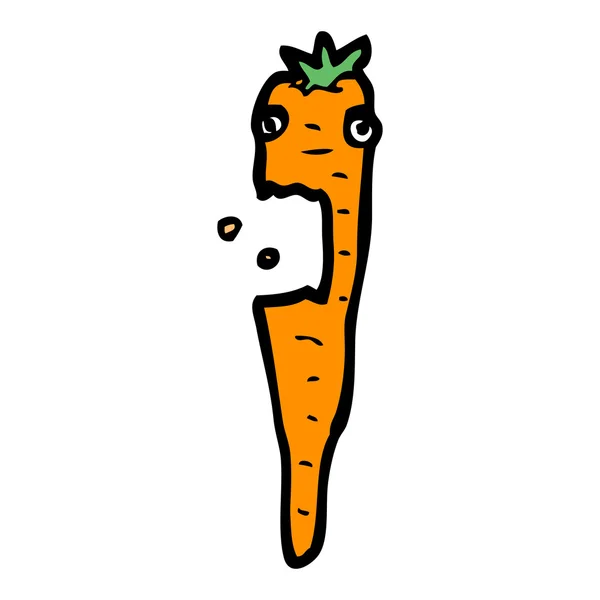 Boos wortel cartoon — Stockvector