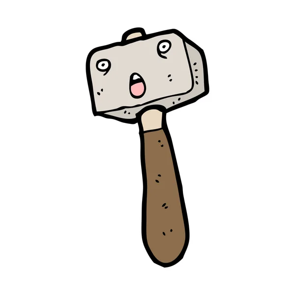 Desenhos animados Mallet — Vetor de Stock