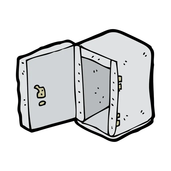 Caja fuerte de dibujos animados — Vector de stock