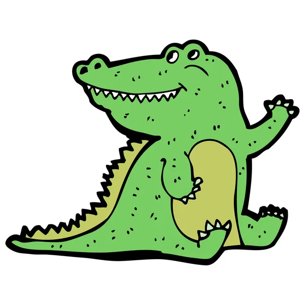 Cartoon crocodile — Stock Vector