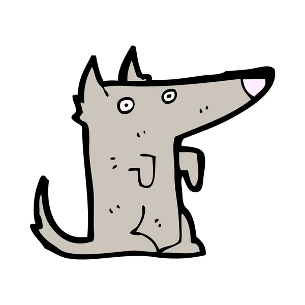 オオカミの漫画 — ストックベクタ