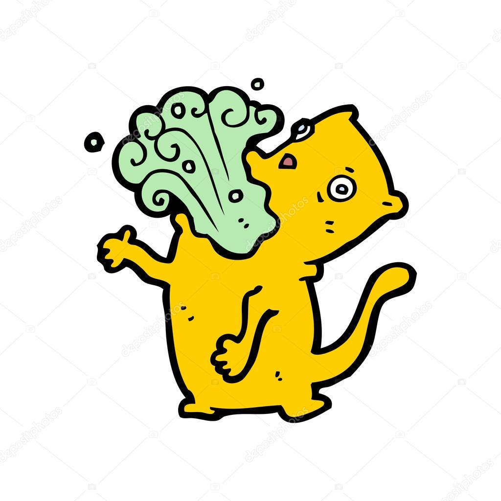 burping cat cartoon | 图库矢量图像08 lineartestpilot #16286399