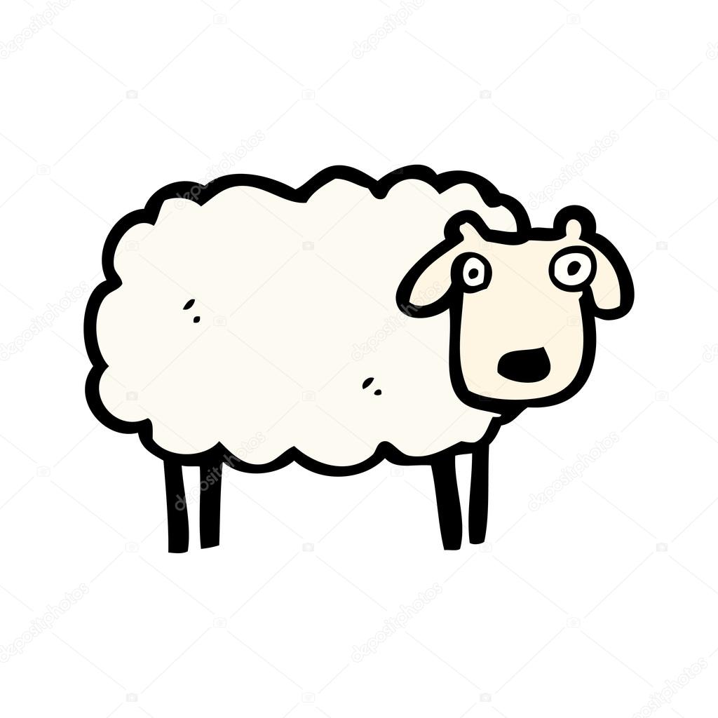 Little Sheep Vector Illustration