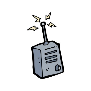 walkie talkie karikatür