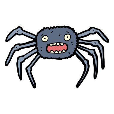 örümcek karikatür korkuttu