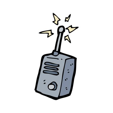 walkie talkie karikatür