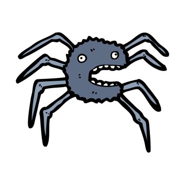 korkunç örümcek karikatür
