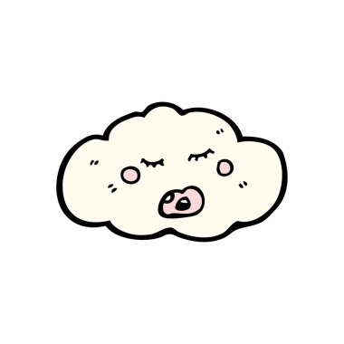 Uyuyan bulut karikatür