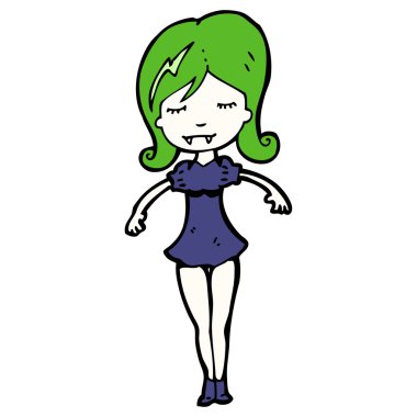 karikatür vampir kız