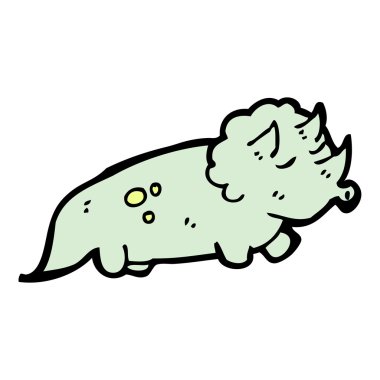 Triceratops karikatür