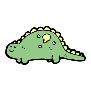 mutlu dinozor karikatür