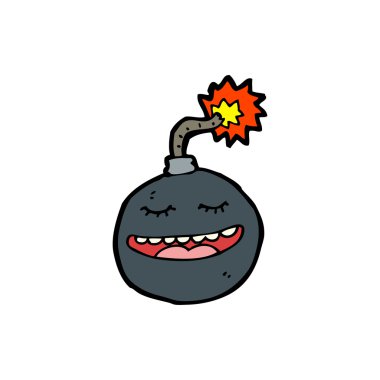 mutlu bomba karikatür