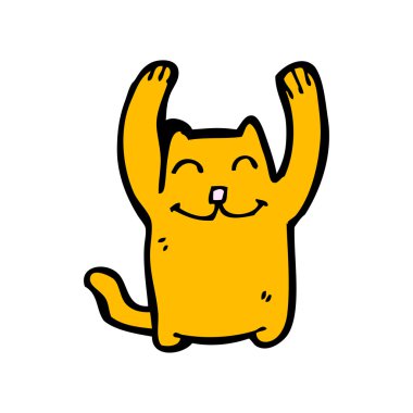 mutlu zencefil kedi çizgi film