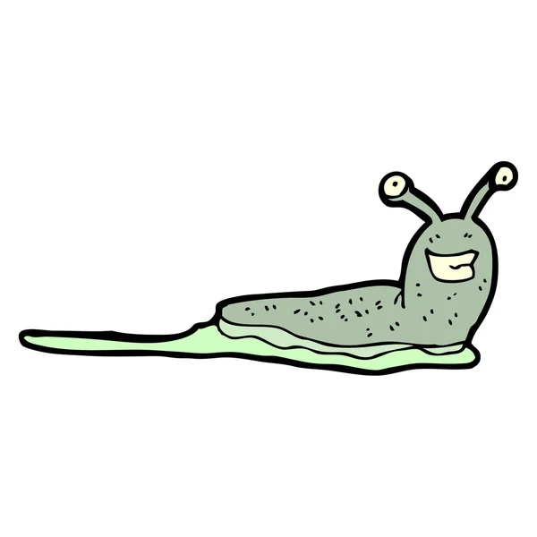 Funny slug cartoon — Stock Vector