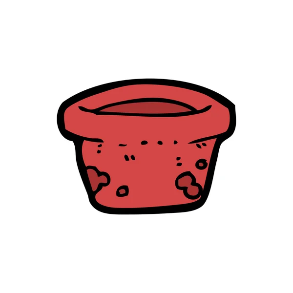 Tuinplant pot cartoon — Stockvector