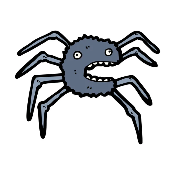 Korkunç örümcek karikatür — Stok Vektör