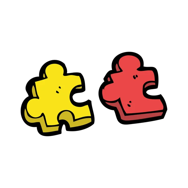 Puzzle pezzi icona — Vettoriale Stock