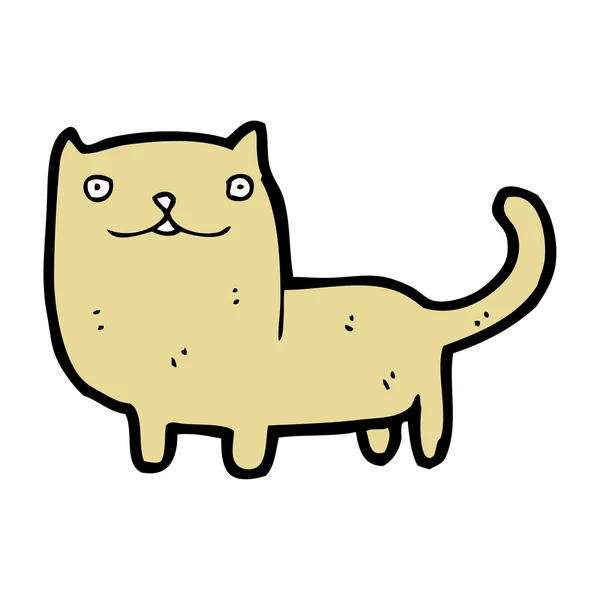 Divertido gato gordo de dibujos animados — Vector de stock