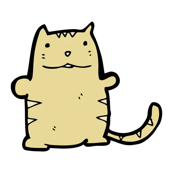 Gros chat dessin animé — Image vectorielle