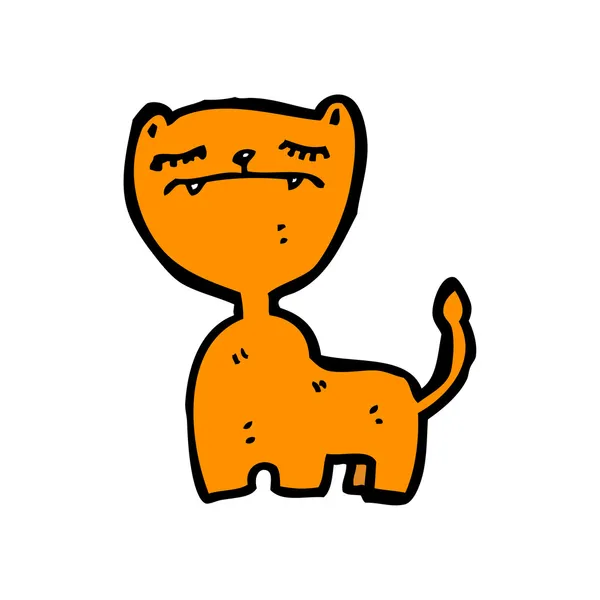 Desenhos animados de gato arrogante — Vetor de Stock