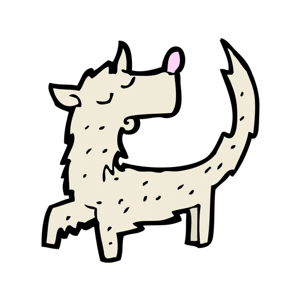 だらしない犬漫画 — ストックベクタ