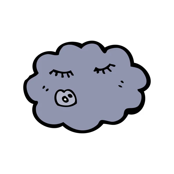 Ledsen raincloud cartoon — Stock vektor