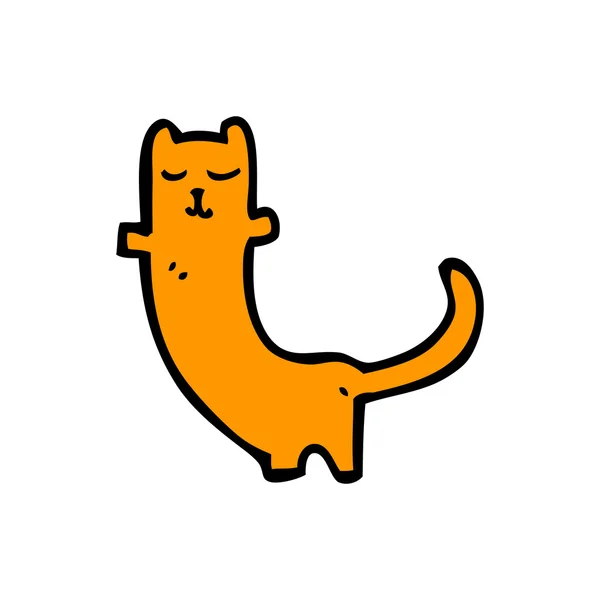 Desenhos animados gato laranja — Vetor de Stock