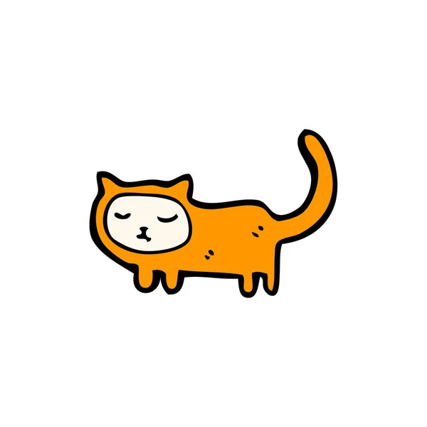 Dibujos animados gato naranja — Vector de stock