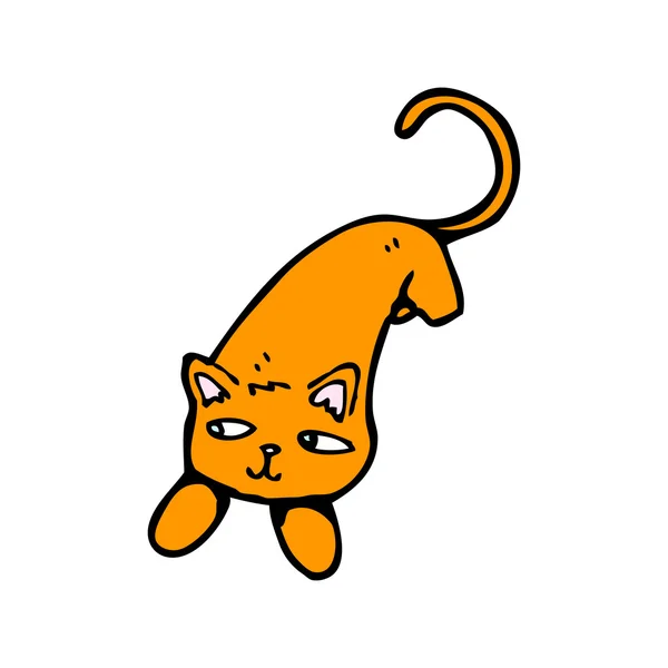 Karikatur orange Katze — Stockvektor