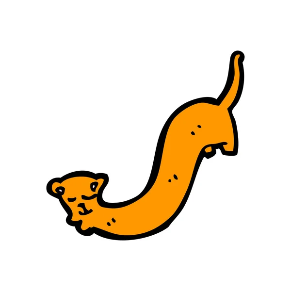 Dibujos animados gato naranja — Vector de stock