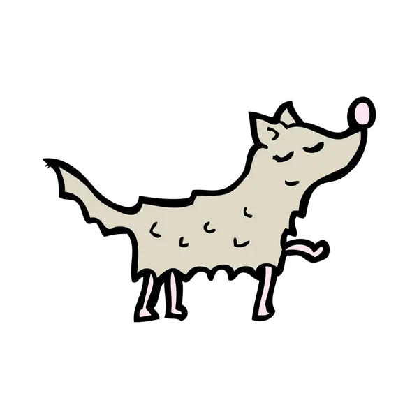 Caminante perro de dibujos animados — Vector de stock