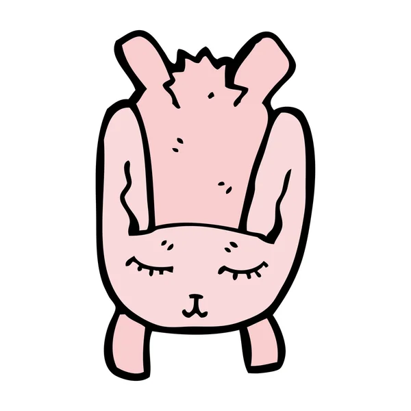 跳跃的兔子卡通 — 图库矢量图片