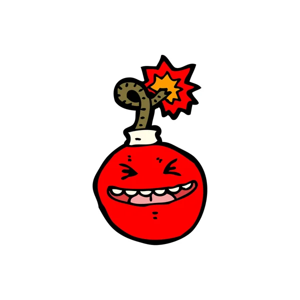 Cherry Bomb Cartoon — Stockvector