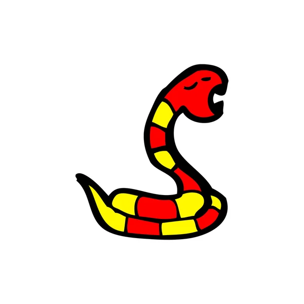 Syczenie kreskówka węża — Wektor stockowy