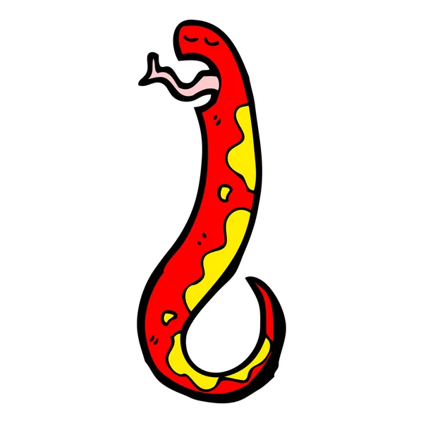 Dibujos animados de serpiente venenosa — Vector de stock