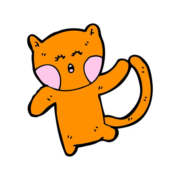 Kitsch cat cartoon — Wektor stockowy