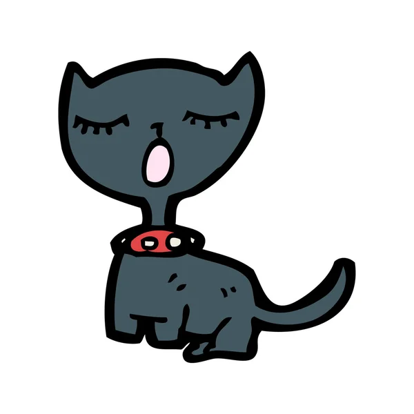 Lustige Katzen-Karikatur — Stockvektor