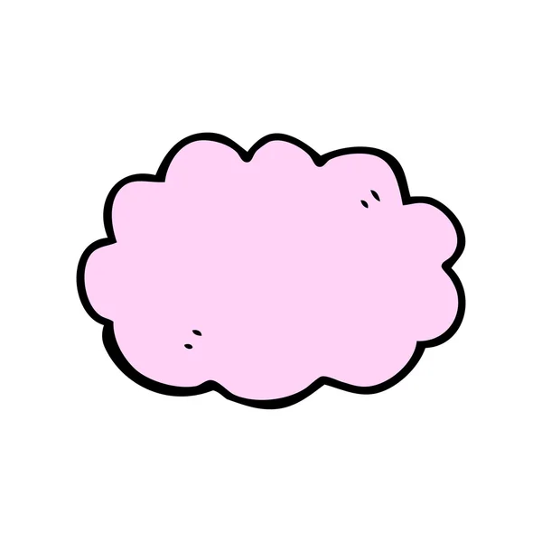 Pink gas cloud cartoon — Stock Vector