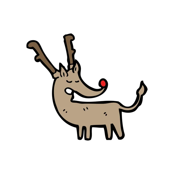 Cartoon rudolf cartoon — Stockvector