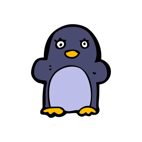 Roztomilý tučňák karikatura — Stockový vektor