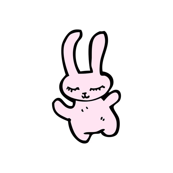 행복 한 토끼 만화 — 스톡 벡터