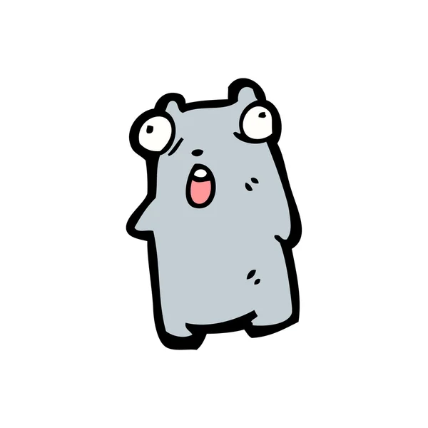 Geschokt hamster cartoon — Stockvector