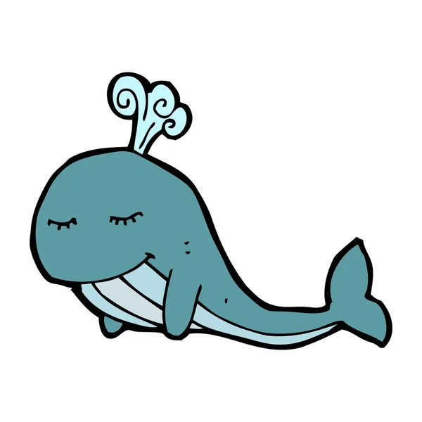 Baleine à dessin animé — Image vectorielle