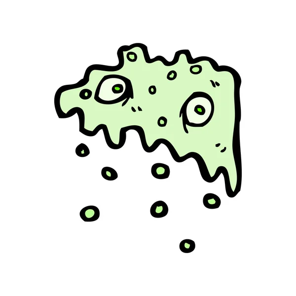 Slime monstrum kreslená postavička — Stockový vektor