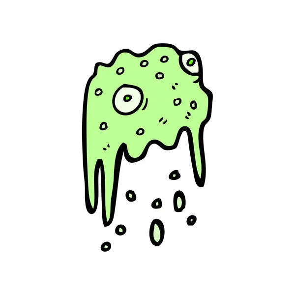 Slime monstro personagem de desenho animado — Vetor de Stock