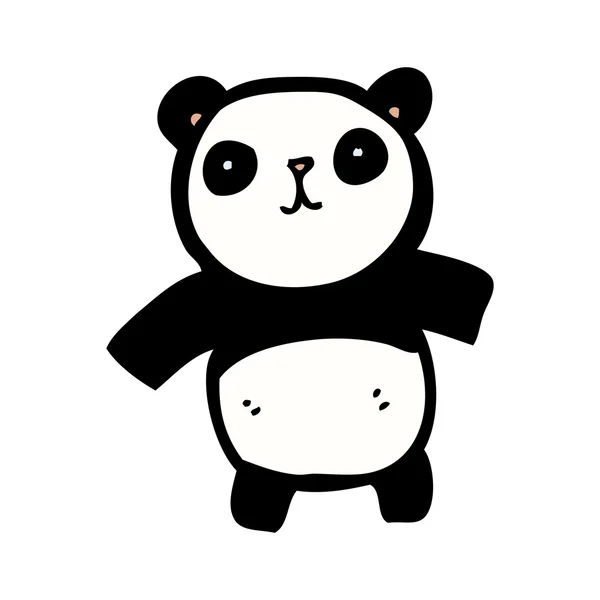 Kreslený Happy panda — Stockový vektor